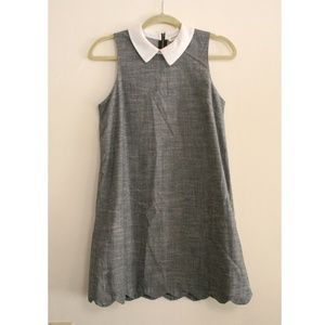 Collared, Scalloped hem dress